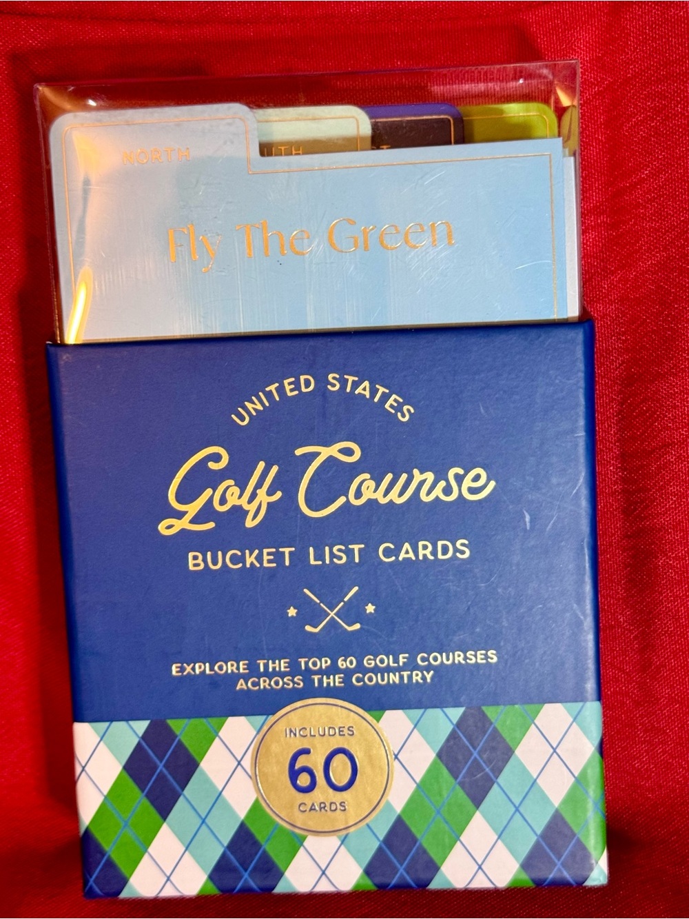 Golf Course Bucket List Cards - Blue & Green